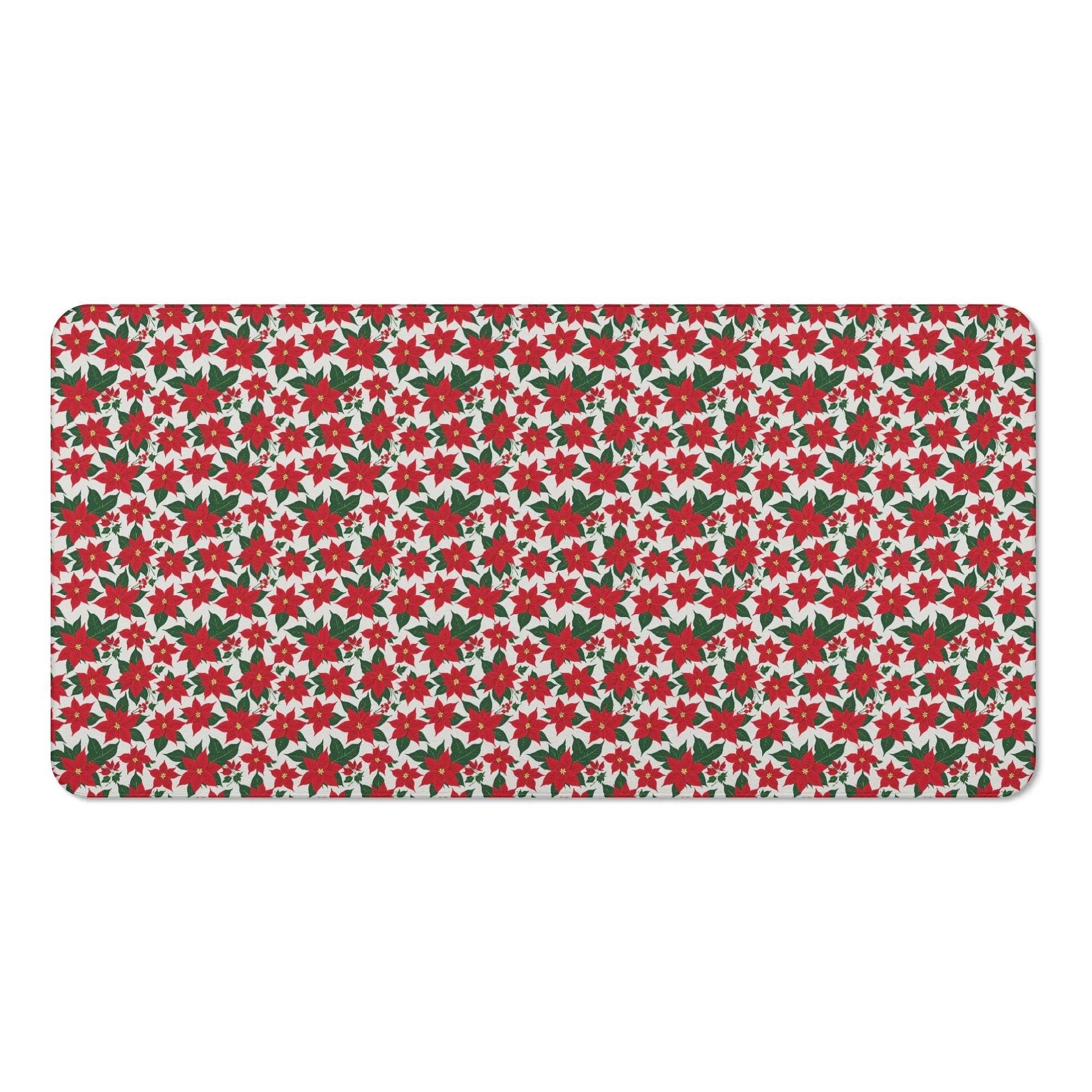 Poinsettia Floral Bath Towel - DeRose Seasonal