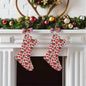 Poinsettia Floral Christmas Santa Stockings - BUY ONE GET ONE FREE -BOGO - DeRose Seasonal