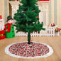 Poinsettia Floral Fringed Christmas Tree Skirts - DeRose Seasonal