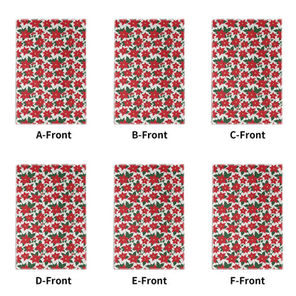 Poinsettia Floral Hand Towels (6 Pcs) - DeRose Seasonal
