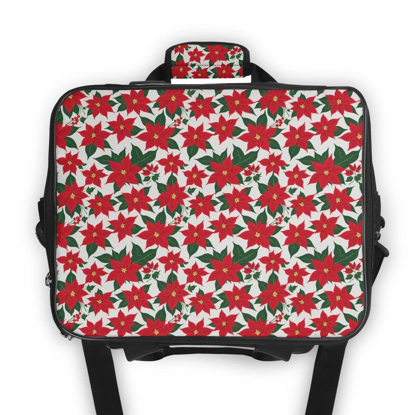 Poinsettia Floral Insulated Leakproof Cooler Bag Lunch Box - DeRose Seasonal
