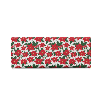 Poinsettia Floral Luxury Women Leather Handbag (3 sizes) - DeRose Seasonal