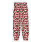 Poinsettia Floral Unisex Adult Long Pants - DeRose Seasonal