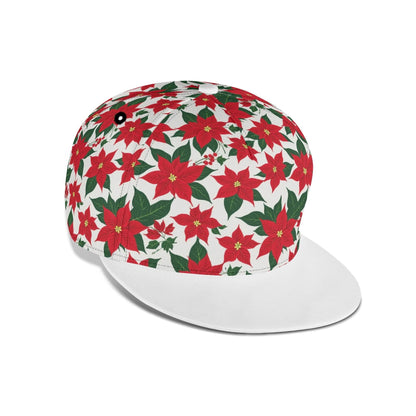 Poinsettia Floral Unisex Classic Snapbacks - DeRose Seasonal