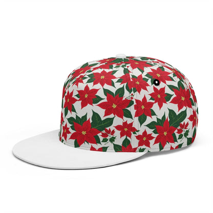Poinsettia Floral Unisex Classic Snapbacks - DeRose Seasonal