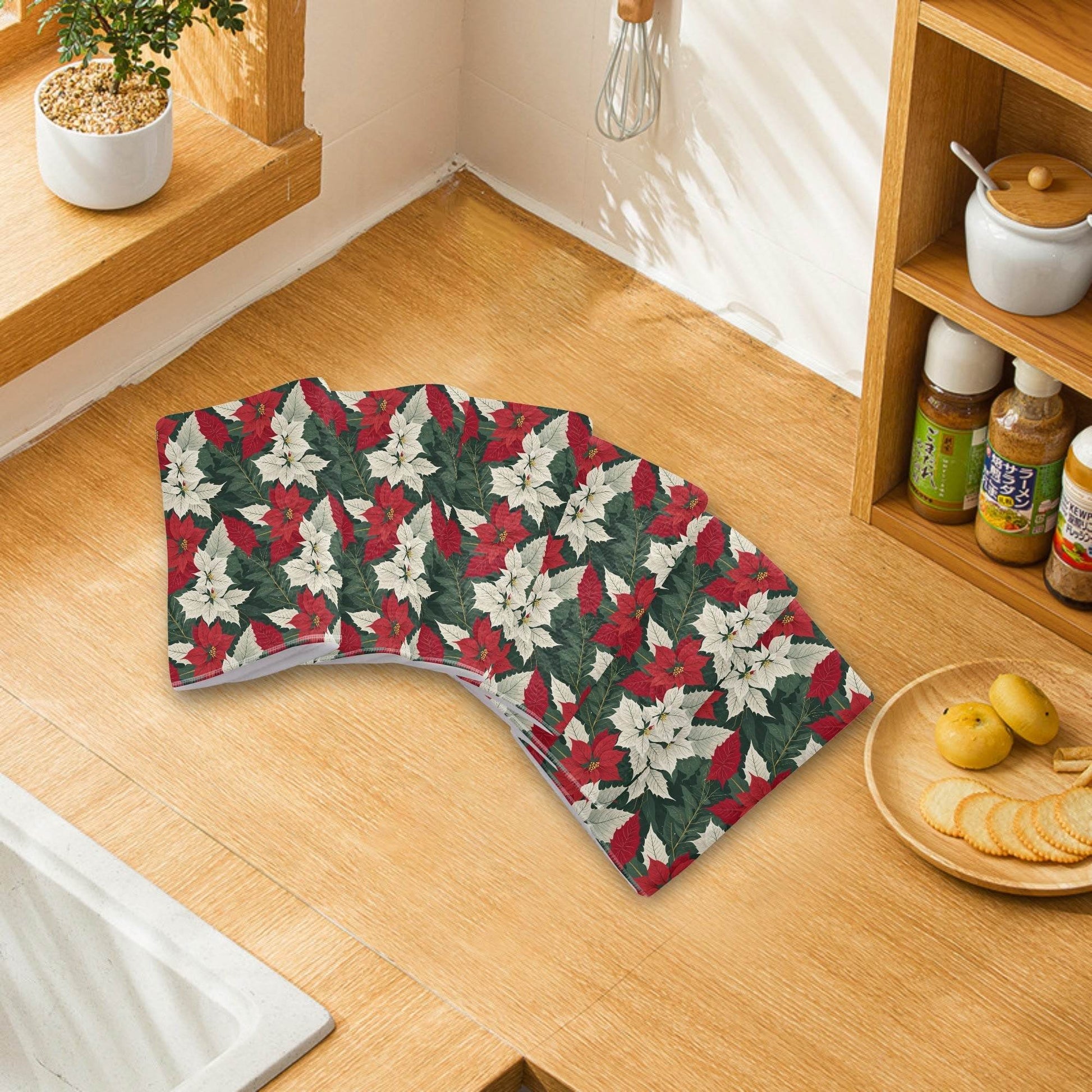 Poinsettia Hand Towels (6 Pcs) - DeRose Seasonal