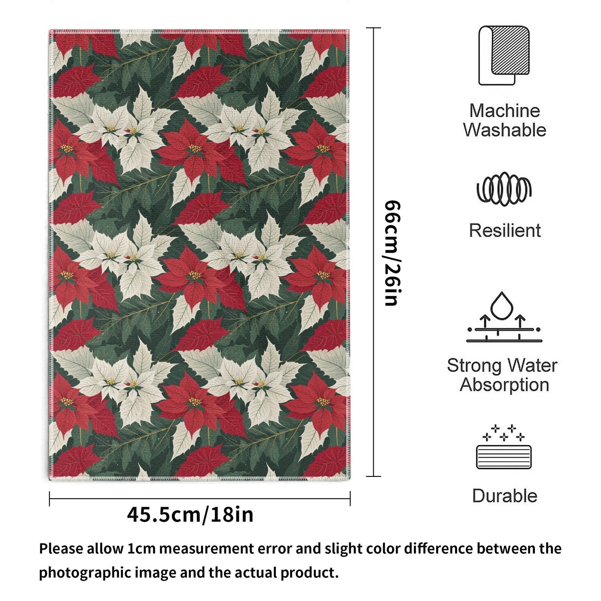 Poinsettia Hand Towels (6 Pcs) - DeRose Seasonal