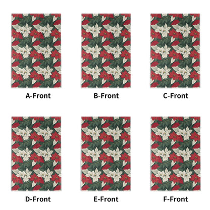 Poinsettia Hand Towels (6 Pcs) - DeRose Seasonal