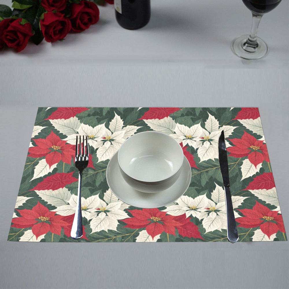 Poinsettia Table Placemat (set of 6) - DeRose Seasonal