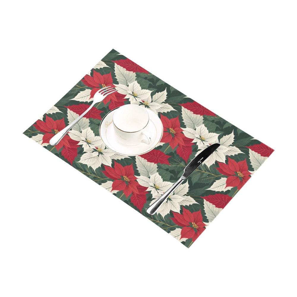 Poinsettia Table Placemat (set of 6) - DeRose Seasonal