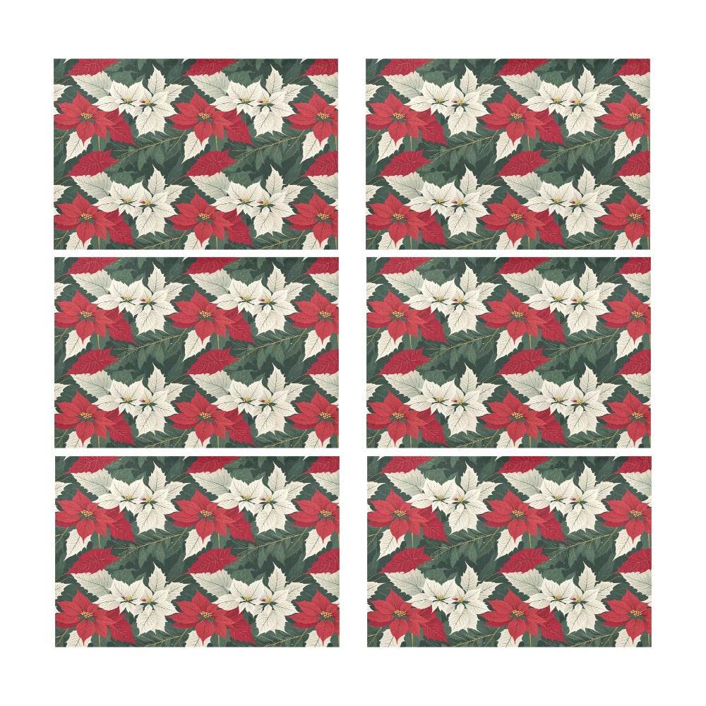 Poinsettia Table Placemat (set of 6) - DeRose Seasonal