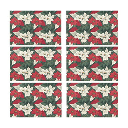 Poinsettia Table Placemat (set of 6) - DeRose Seasonal
