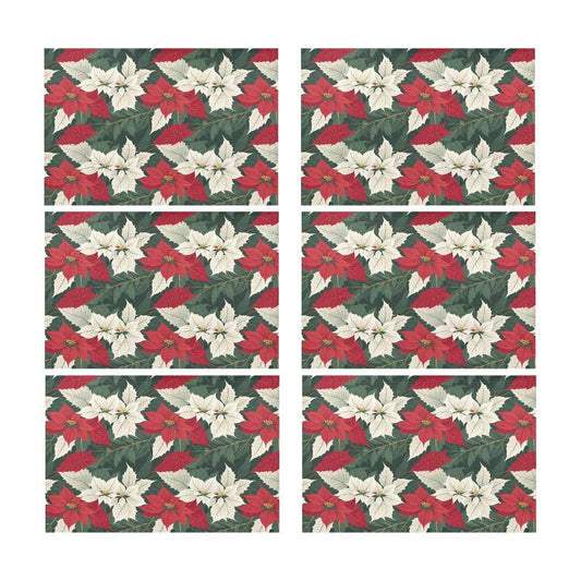 Poinsettia Table Placemat (set of 6) - DeRose Seasonal