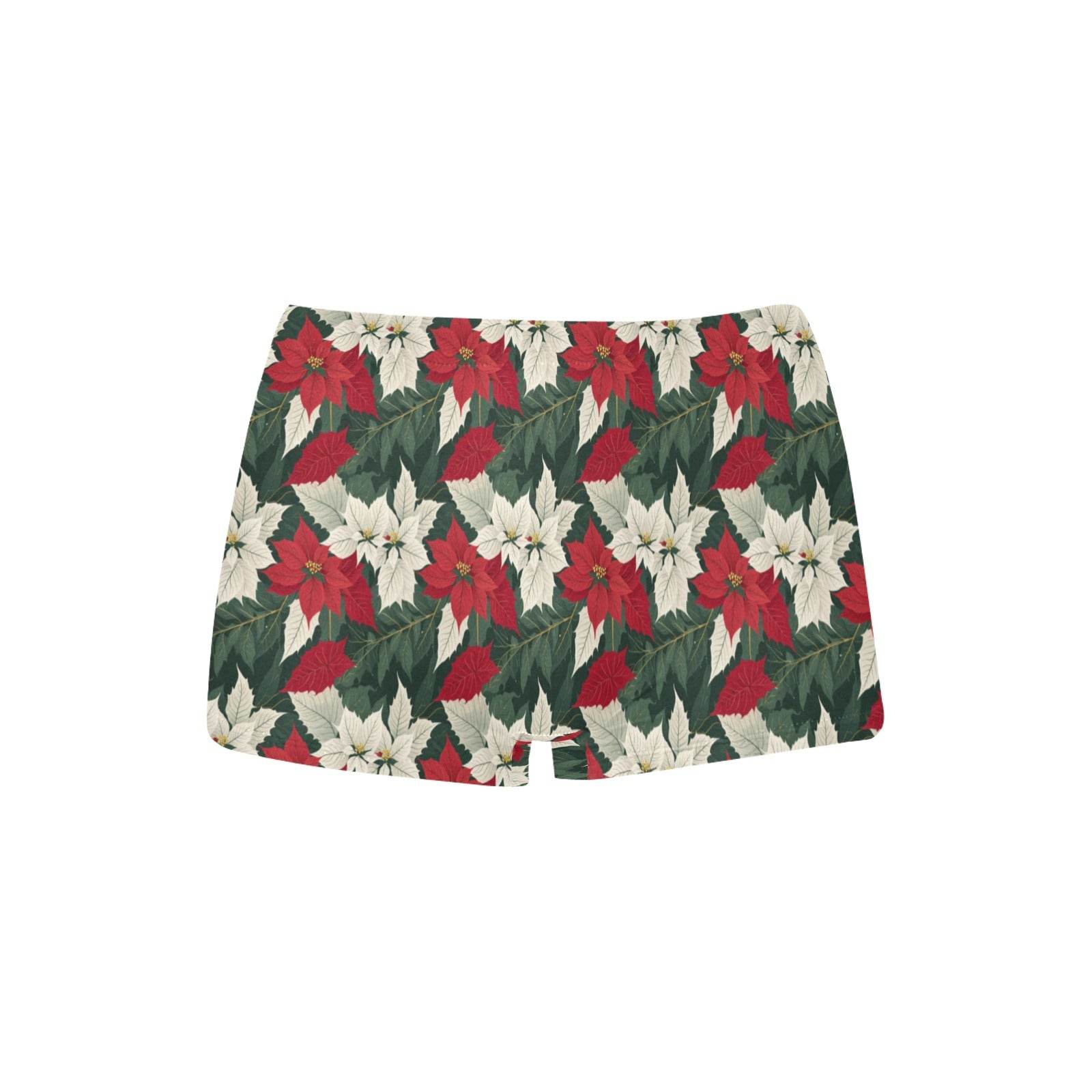 Poinsettia Women's Underwear Shorts - DeRose Seasonal