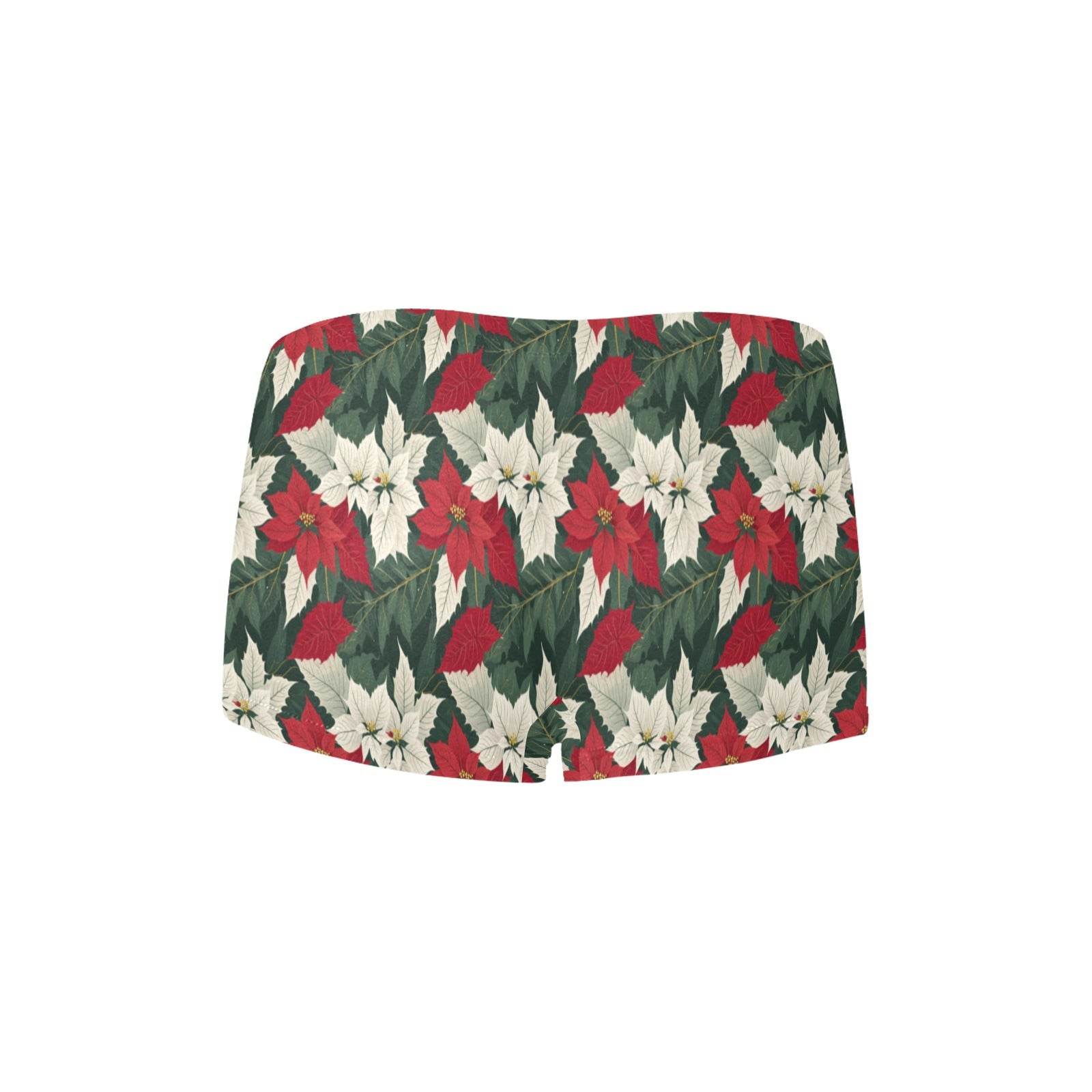 Poinsettia Women's Underwear Shorts - DeRose Seasonal