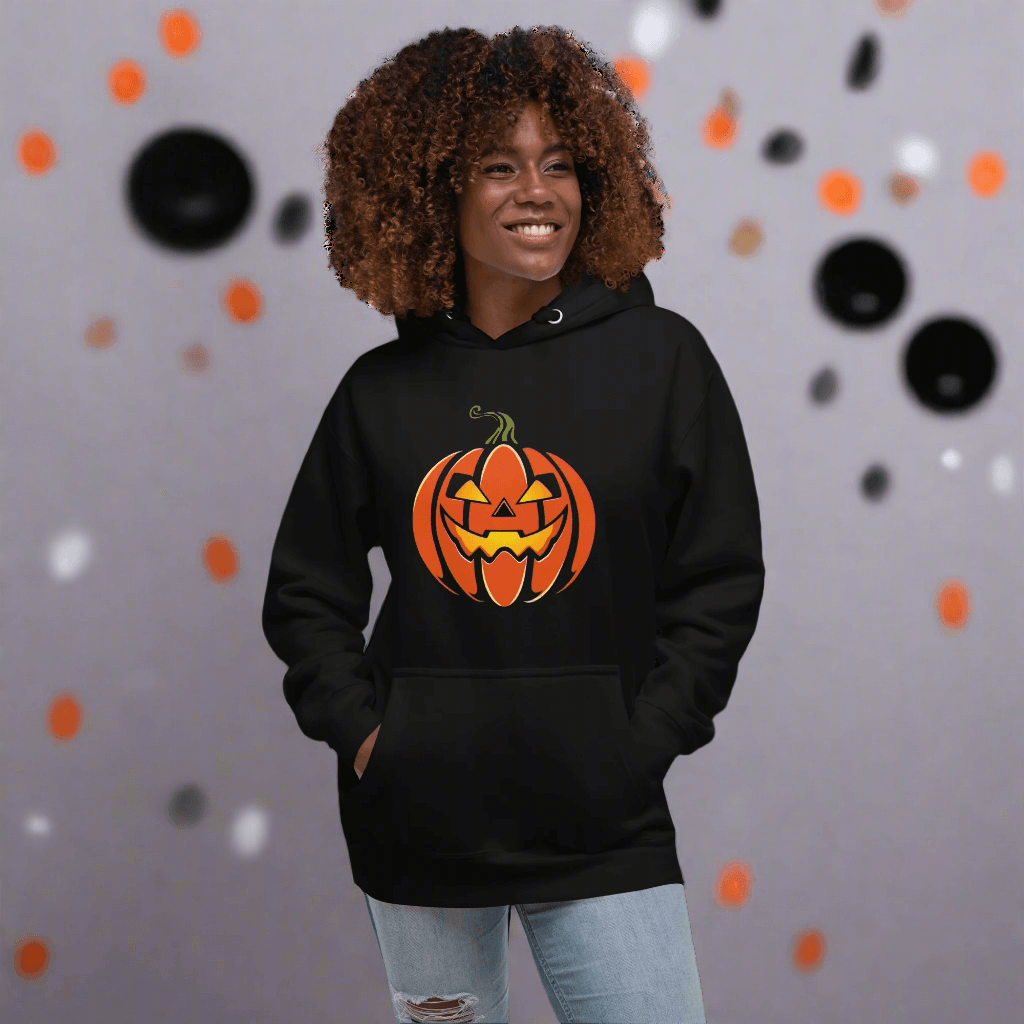 Halloween Jack-O-Lantern Unisex Hoodie - DeRose Seasonal