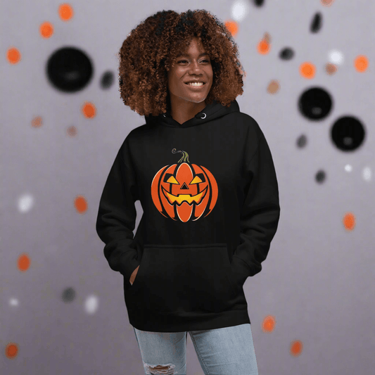 Halloween Jack-O-Lantern Unisex Hoodie - DeRose Seasonal