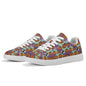 Purple and Green Cute Pumpkins Adult Lightweight Brand Low Top Leather Shoes - DeRose Seasonal