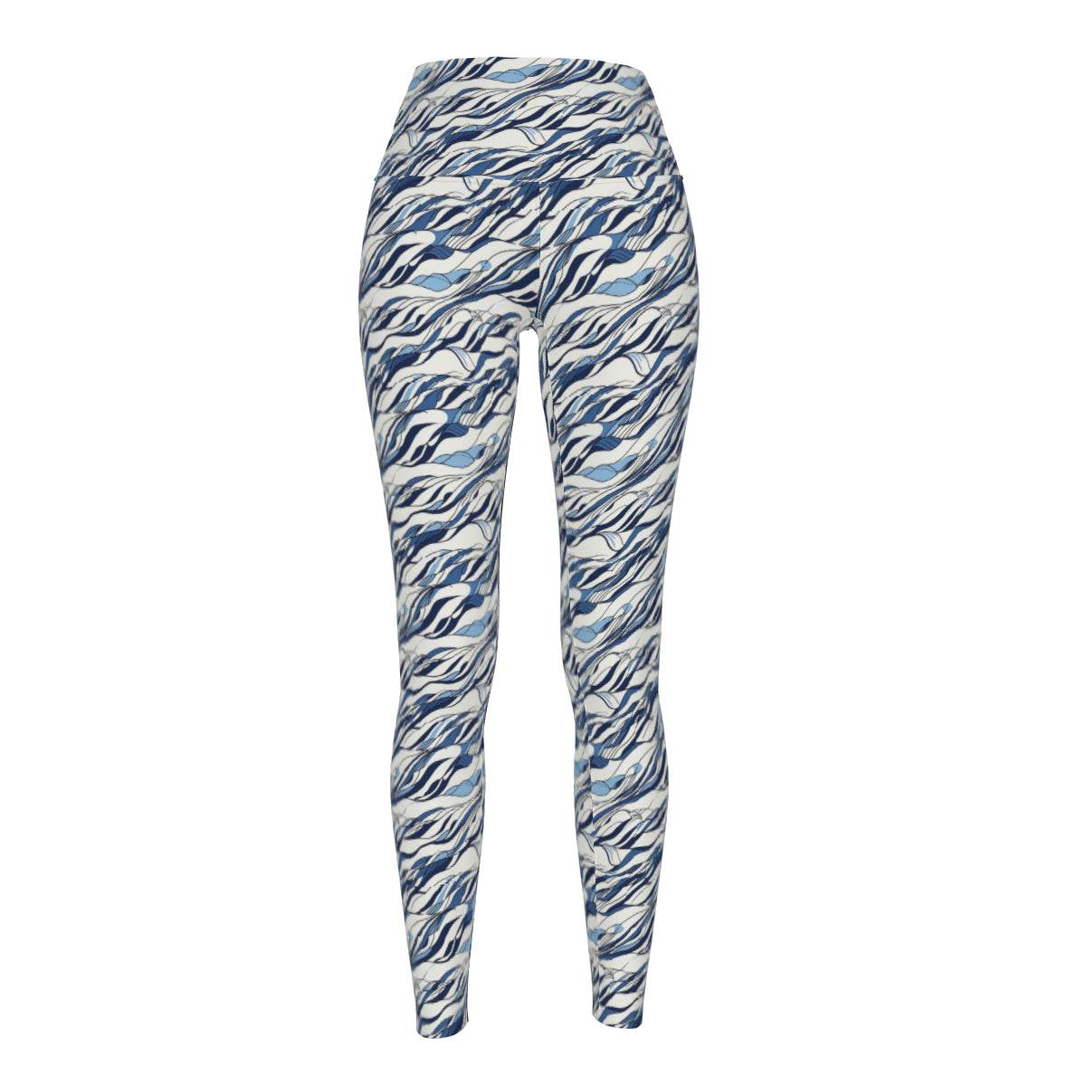 Ocean Lines Women's Polyester Yoga pants Leggings - DeRose Seasonal