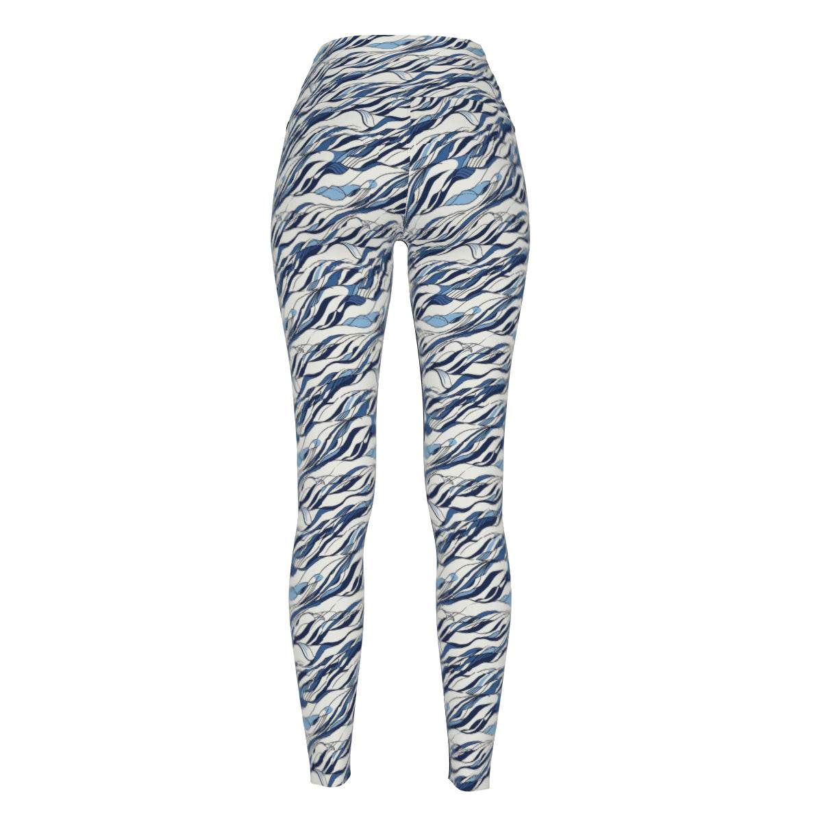 Ocean Lines Women's Polyester Yoga pants Leggings - DeRose Seasonal