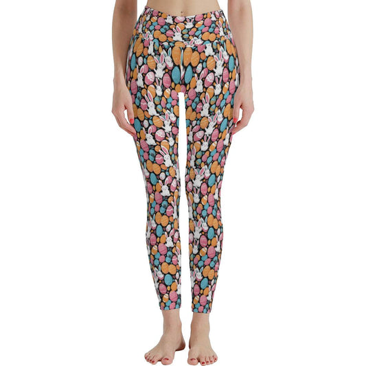 Fun Bunny Women's Polyester Yoga pants Leggings - DeRose Seasonal