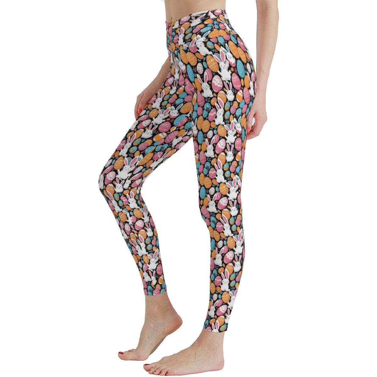 Fun Bunny Women's Polyester Yoga pants Leggings - DeRose Seasonal