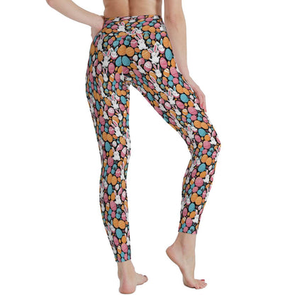 Fun Bunny Women's Polyester Yoga pants Leggings - DeRose Seasonal
