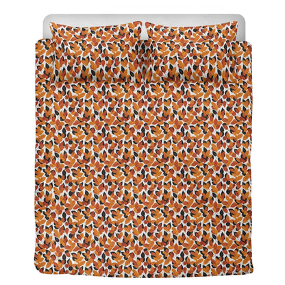 Red Autumn 3 Pcs Beddings - DeRose Seasonal
