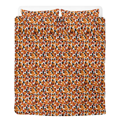 Red Autumn 3 Pcs Beddings - DeRose Seasonal