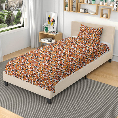 Red Autumn 3 Pcs Beddings - DeRose Seasonal