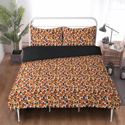 Red Autumn 3 Pcs Beddings - DeRose Seasonal