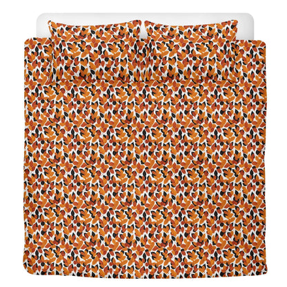 Red Autumn 3 Pcs Beddings - DeRose Seasonal