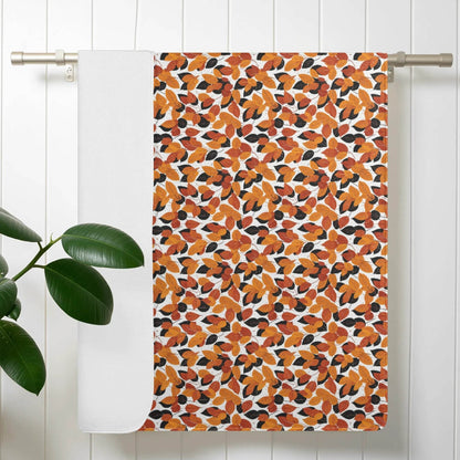 Red Autumn Bath Towel - DeRose Seasonal