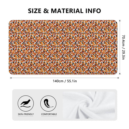 Red Autumn Bath Towel - DeRose Seasonal