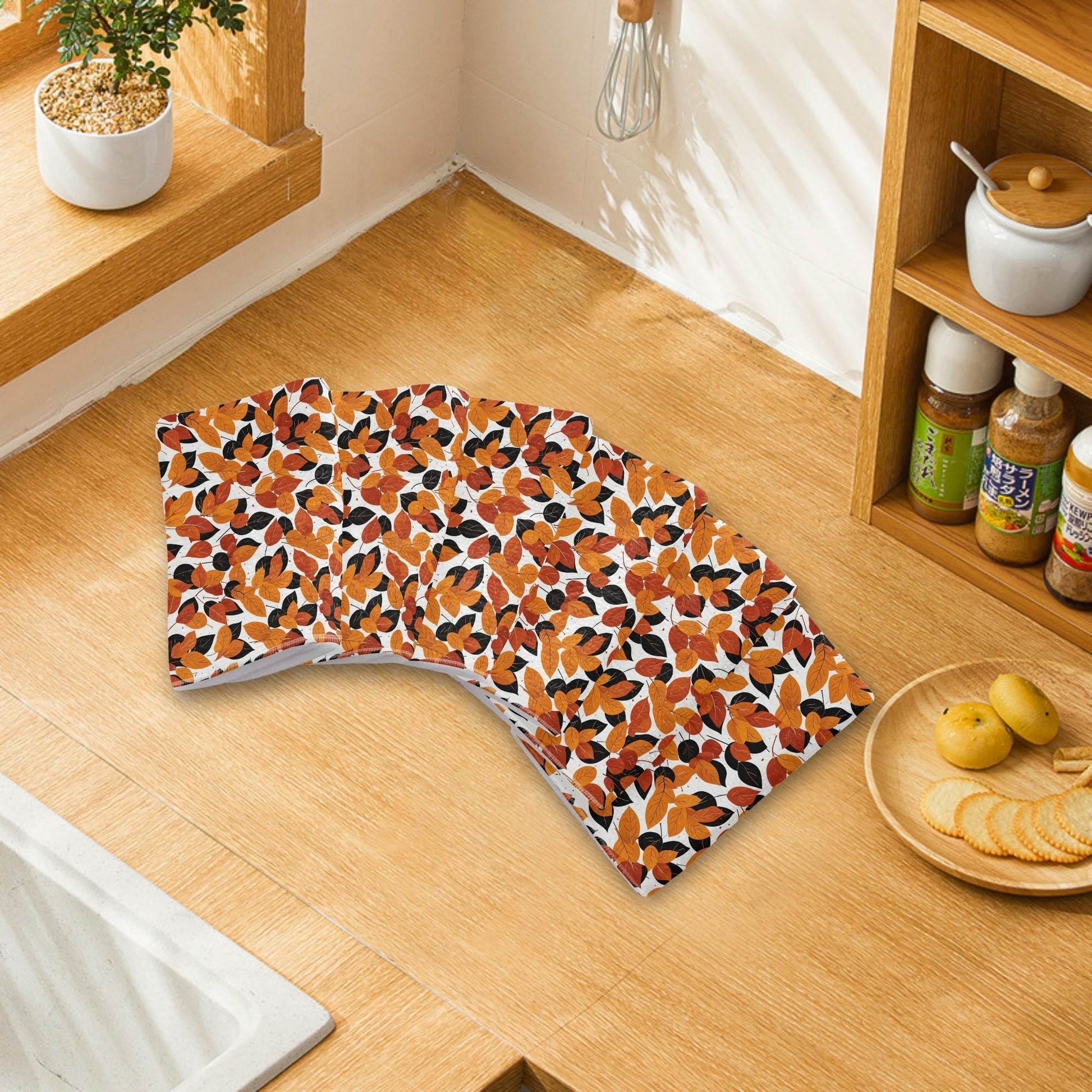 Red Autumn Hand Towels (6 Pcs) - DeRose Seasonal