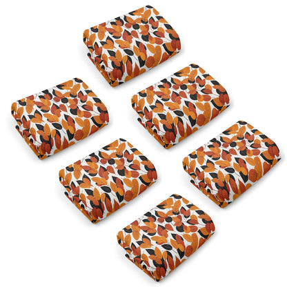 Red Autumn Hand Towels (6 Pcs) - DeRose Seasonal
