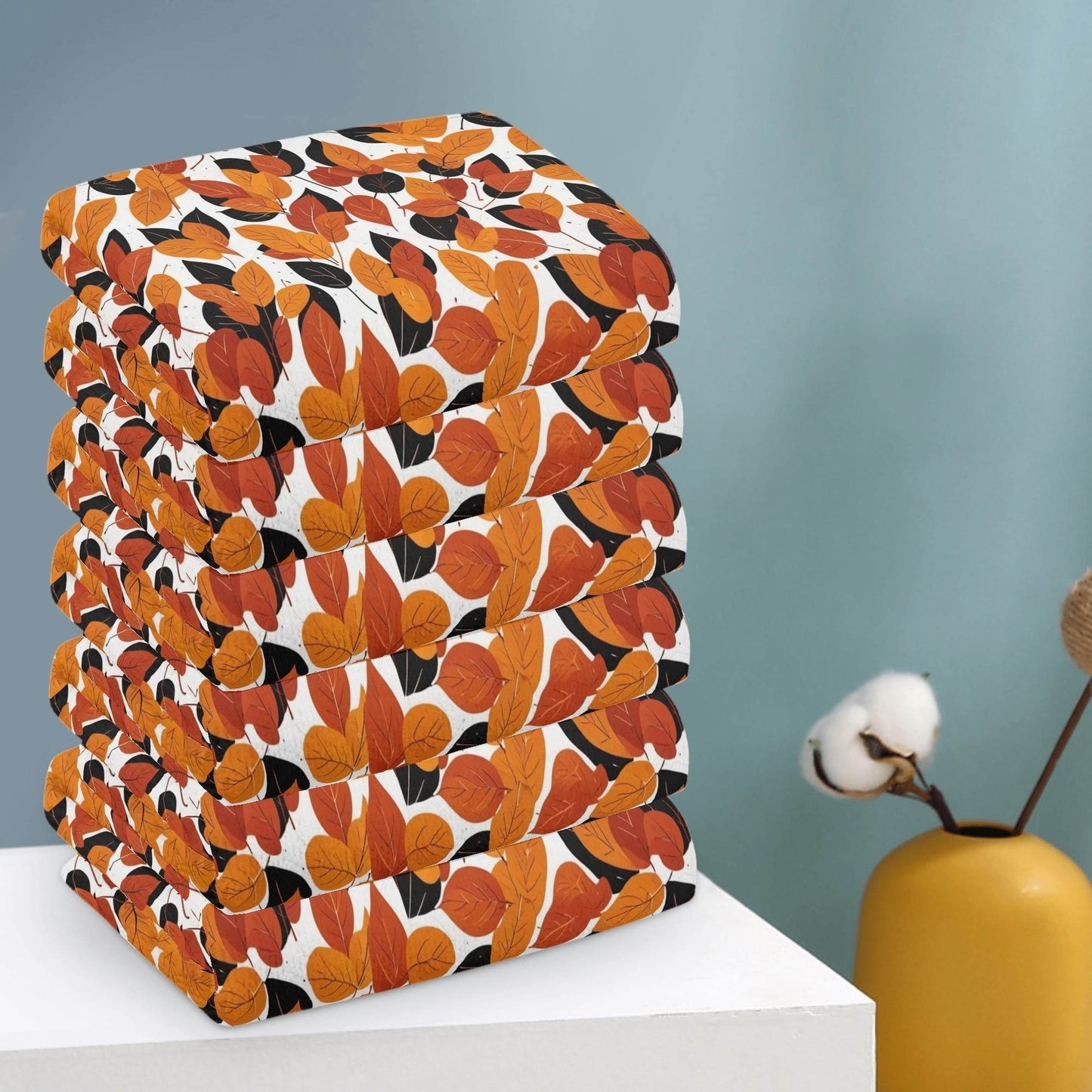 Red Autumn Hand Towels (6 Pcs) - DeRose Seasonal