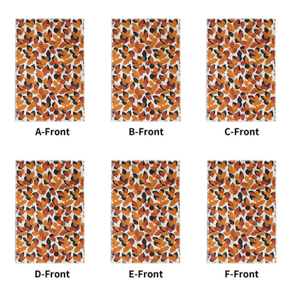 Red Autumn Hand Towels (6 Pcs) - DeRose Seasonal