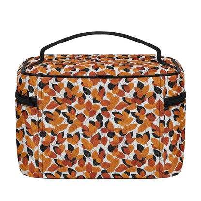 Red Autumn Leather Cosmetic Bag - DeRose Seasonal
