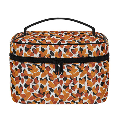 Red Autumn Leather Cosmetic Bag - DeRose Seasonal