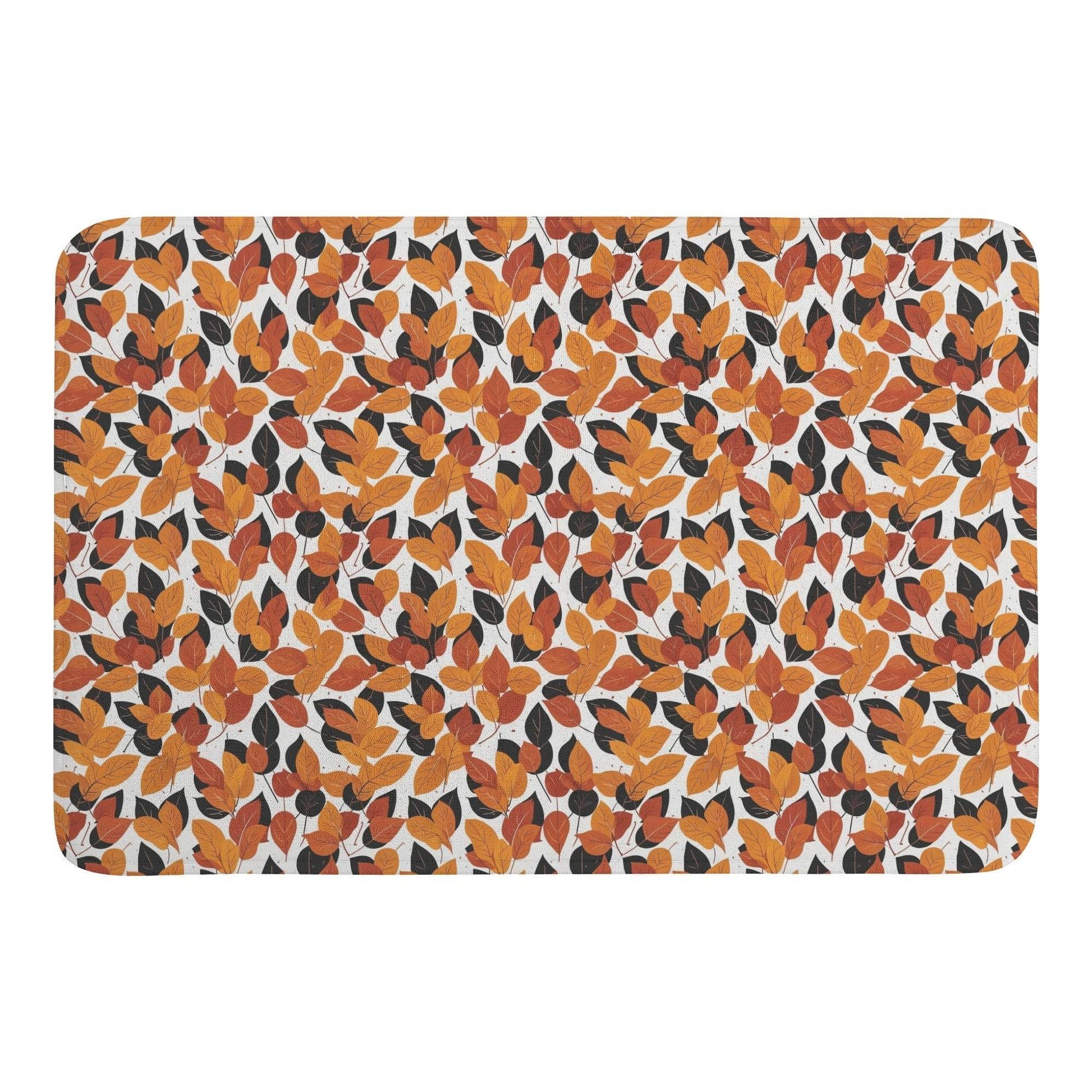 Red Autumn Plush Indoor Doormat - DeRose Seasonal