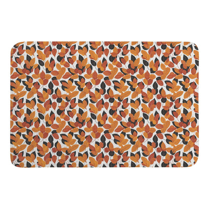 Red Autumn Plush Indoor Doormat - DeRose Seasonal
