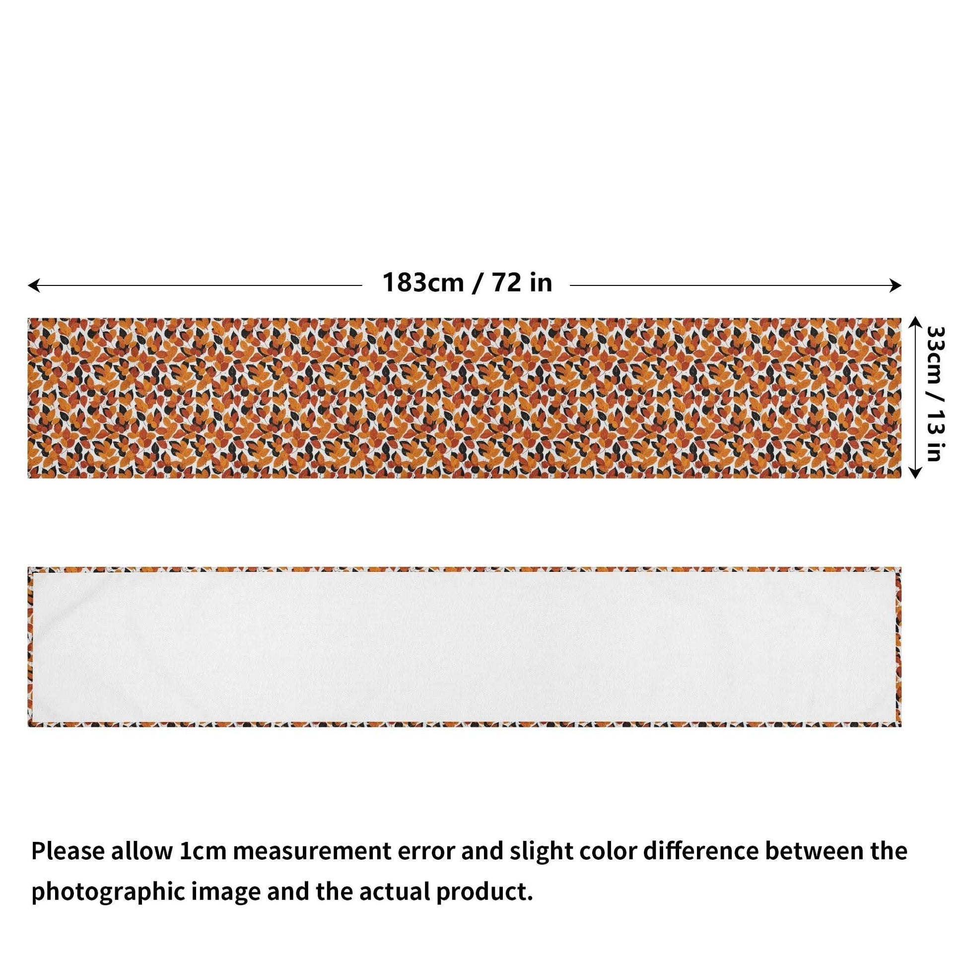 Red Autumn Polyester Table Runner - DeRose Seasonal
