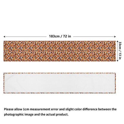 Red Autumn Polyester Table Runner - DeRose Seasonal