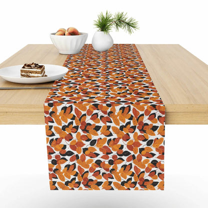 Red Autumn Polyester Table Runner - DeRose Seasonal