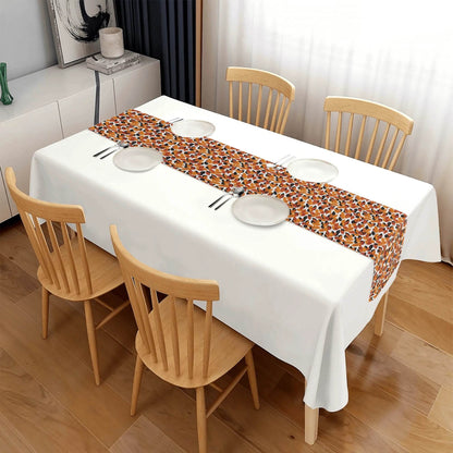Red Autumn Polyester Table Runner - DeRose Seasonal
