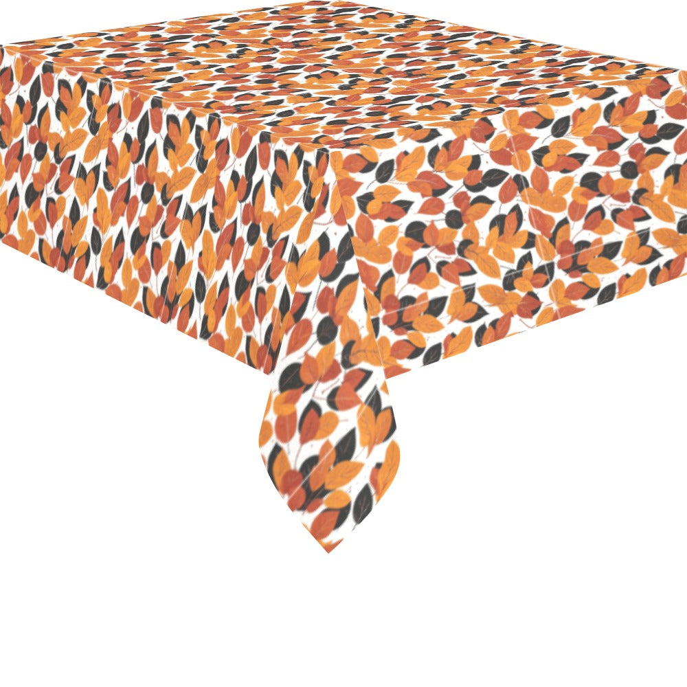 Red Autumn Polyester Tablecloth Polyester Tablecloth 70"x 52" DeRose Seasonal