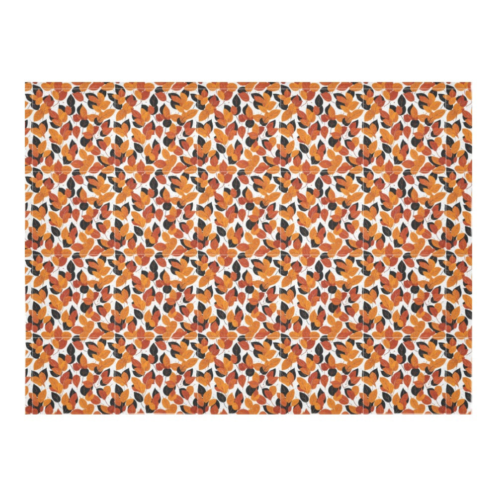 Red Autumn Polyester Tablecloth Polyester Tablecloth 70"x 52" DeRose Seasonal