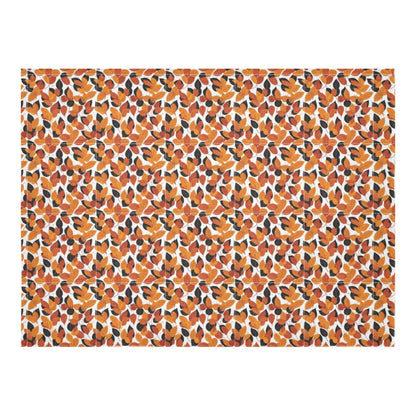 Red Autumn Polyester Tablecloth Polyester Tablecloth 70"x 52" DeRose Seasonal