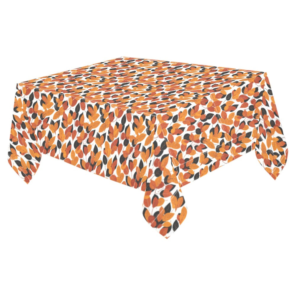 Red Autumn Polyester Tablecloth Polyester Tablecloth 70"x 52" DeRose Seasonal
